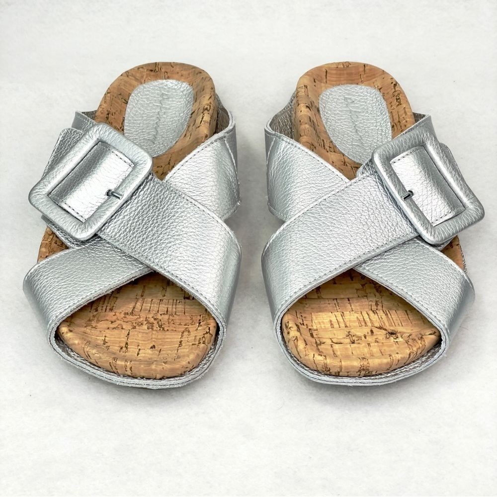 Silver  Sandal size 6, 6.5